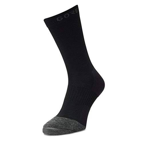 GORE WEAR Thermo calcetines unisex, Talla: 44-46, XL, Color: negro/gris