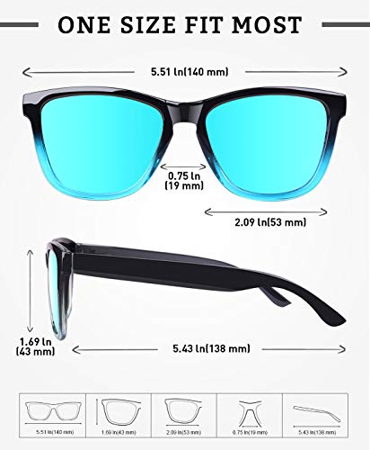 GQUEEN Gafas de Sol Polarizadas para Hombre Retro Mujer Gafas Sol MS07