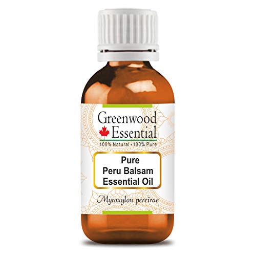 Greenwood Essential Puro Perú Bálsamo Aceite Esencial (Myroxylon pereirae) 100% Natural de Grado Terapéutico Destilado al Vapor 15ml (0,50 oz)