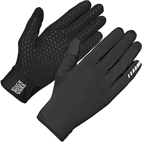 GripGrab Raptor Professional Full-Finger Un-Padded Winter MTB Race Gloves Anti-Slip Off-Road Cycling Mountain-Bike Cyclocross Guantes Ciclismo Invierno, Unisex-Adult, Negro, S