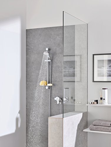 GROHE BauEdge - Grifo de baño - Mezclador monomando de ducha, válvula de retención integrada | Cromo | 23333000