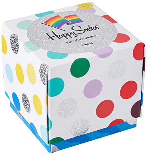 Happy Socks Kids Pride Gift Box Calcetines, Multicolor (Multicolour 100), 1-2 años (Talla del Fabricante: 12-24M) (Pack de 3) para Bebés