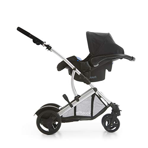 Hauck Duett 2 - Adaptador silla auto para gemelar, apto para Grupo 0+ Comfort Fix, para recién nacidos hasta 13kg, transforma a la silla gemelar Duett 2 en un kit practico para viajes, color negro