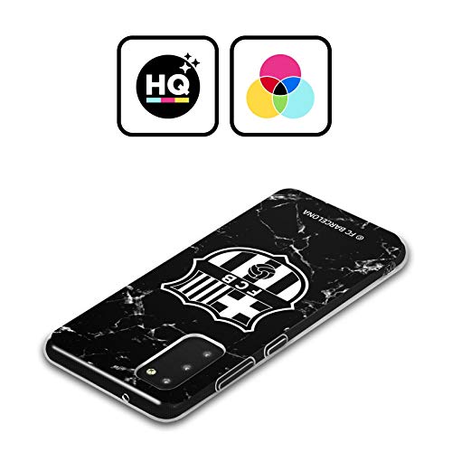 Head Case Designs Licenciado Oficialmente FC Barcelona Mármol Negro Crest Patterns Carcasa de Gel de Silicona Compatible con Samsung Galaxy S20 Ultra 5G