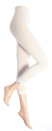HEAT HOLDERS - Mujer Algodon Invierno Pantalon Interior Termico (S/M (32-44" Hip), White)