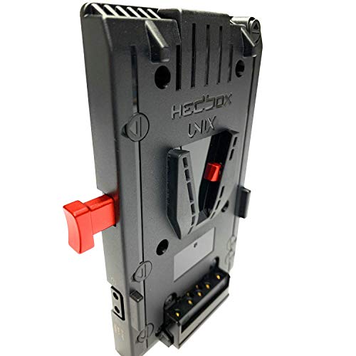 HEDBOX | UNIX-4X | Placa adaptadora de batería V-Lock /V-Mount, con 1x USB 5V / 2.1A y 3X D-Tap 14.8V / 148W Power Out, cable extra de 20in / 50cm con conector hembra XLR de 4 pines