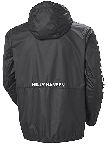 Helly Hansen Active Wind Jacket Chaqueta, Hombre, Ébano, S