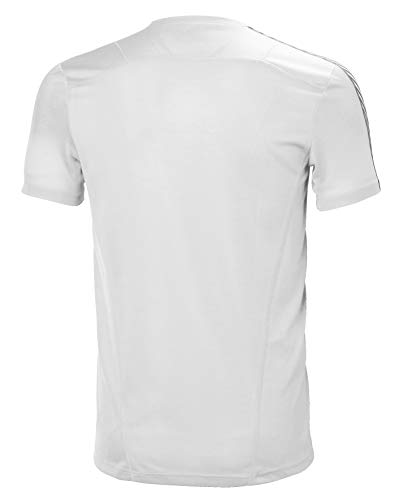 Helly Hansen HH LIFA T-Shirt Camiseta Técnica De Protección Solar Manga Corta, Hombre, Blanco, M