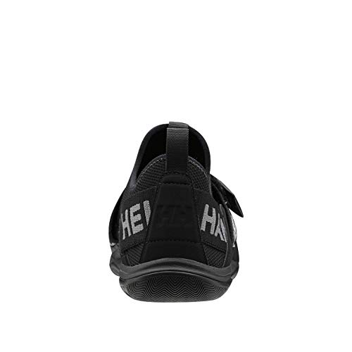 Helly Hansen Hydromoc Slip-on, Zapatillas Impermeables Hombre, Negro (Black/Charcoal/Acid Lime 990), 42.5 EU