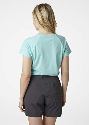 Helly Hansen Nord Graphic Drop T-Shirt Camiseta, Mujer, Azul Glaciar, M