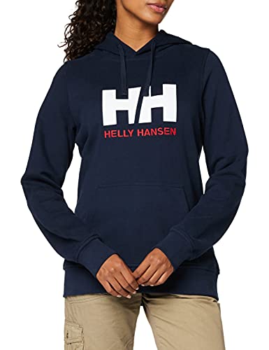 Helly Hansen W HH Logo Hoodie Hoodie, Mujer, Navy, M