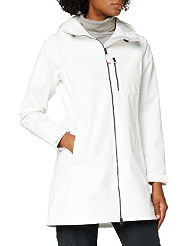 Helly Hansen W Long Belfast Jacket, Mujer, White, XL