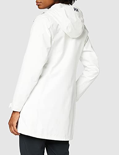 Helly Hansen W Long Belfast Jacket, Mujer, White, XL