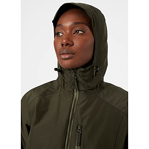 Helly Hansen Women's W Long Belfast Winter Waterproof Windproof Breathable Jacket, Utility Green, S