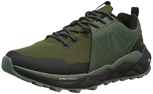 Hi-Tec Geo Pro Trail Negro Uk8, Zapatos para Senderismo Hombre, Olive Leaf Black, 42 EU
