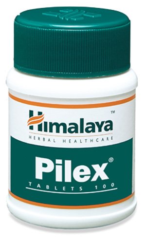 Himalaya Herbals Pilex - Tratamiento Natural para Hemorroides y Almorranas, Tratamiento de Fisura, Alivio del Dolor, Tabletas sin Gluten, 100 Cápsulas