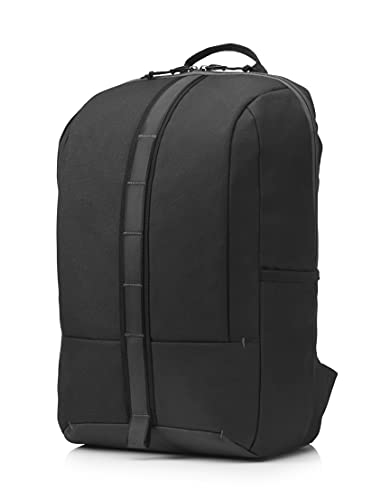 HP Commuter - Mochila para portátiles y notebooks de 15,6" (39,62 cm, unisex, bolsillos con cremallera, resistente al agua), Negro