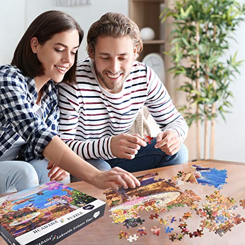 HUADADA Puzzle 1000 Piezas, Puzzle Adultos Tiempo en el Lago 70x50cm 1000 Piece Jigsaw Puzzles para Adultos