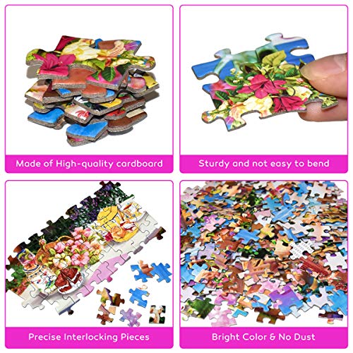 HUADADA Puzzle 1000 Piezas, Puzzle Adultos Tiempo en el Lago 70x50cm 1000 Piece Jigsaw Puzzles para Adultos
