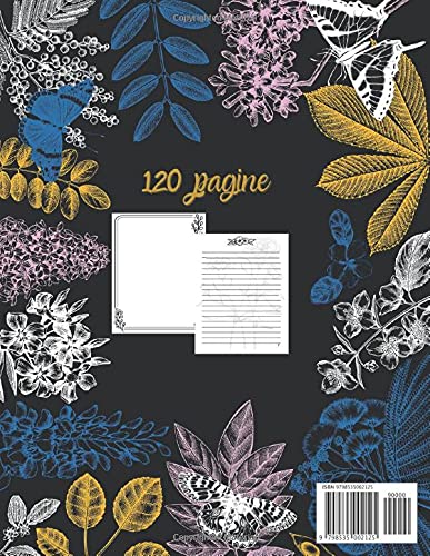 Il mio erbario: Superba grande libro di raccolta dei fiori, regalo per artista botanico