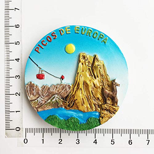 Imán de nevera 3D de Mount Europa (Picos de Europa), diseño de Asturias España