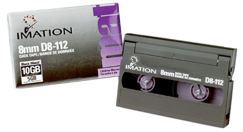 Imation 8mm Data Tape D8-112 - Cinta Virgen (10 GB, 30 año(s), Metal particulate, 0,5 MB/s, 5-45 °C, 20-80%)