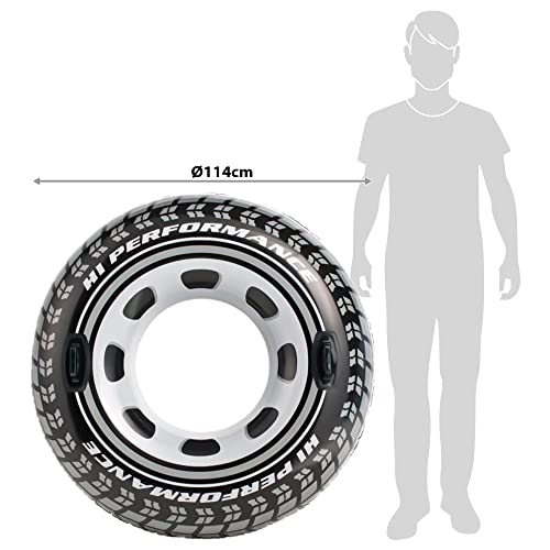 INTEX 56268NP - Rueda hinchable neumático con asas diámetro 114 cm