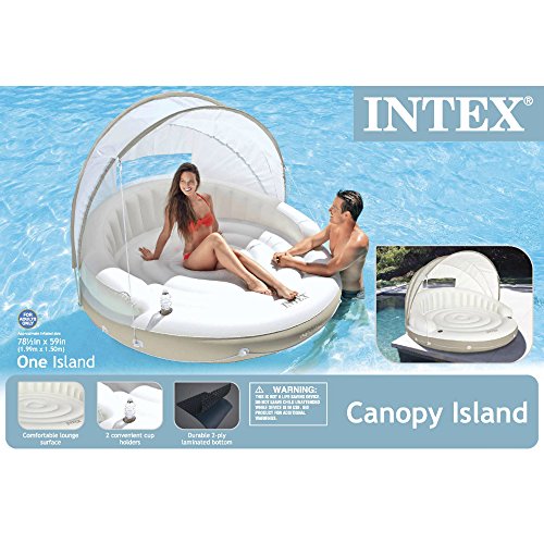 INTEX 58292EU - Isla hinchable canopy crema - 199x150 cm