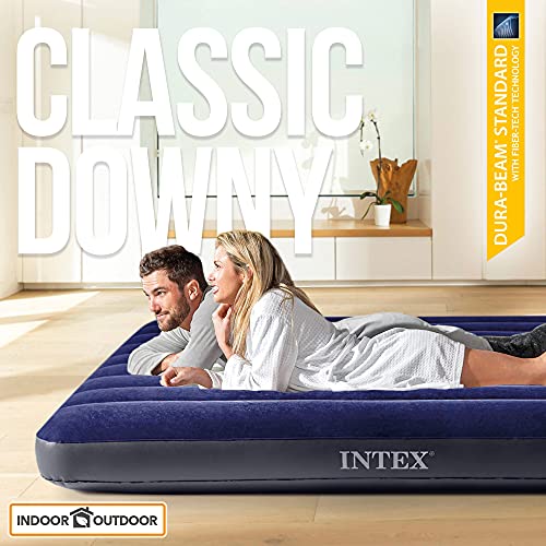 INTEX 64757 - Colchón hinchable Dura-Beam Classic Downy