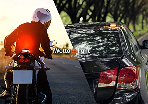 iWotto E light - luz de Emergencia, señalización de vehículos autónomos, V16 iwottolight, luz de Emergencia Probada y aprobada por la DGT. Seguridad del automóvil, Coche y Moto.