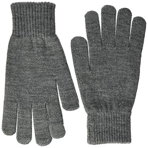 Jack & Jones Jacbarry Knitted Gloves Noos Guantes, Gris (Grey Melange Grey Melange), Talla Única para Hombre