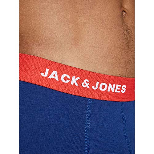 JACK & JONES JacLee Trunks 5 Pack Calzoncillos Boxer Hombre, Azul (Estate Blue), M (Pack de 5)
