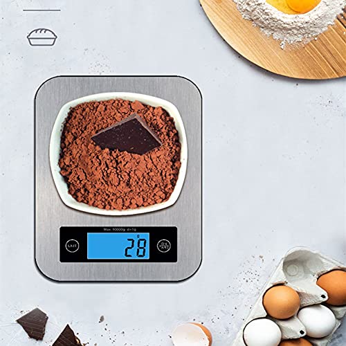 Jjoer Peso Cocina Digital Basculas De Cocina Nutrición Escala Escala de precisión Digital de Cocina Escala de Balanza de Cocina Digital 10gk,One Size