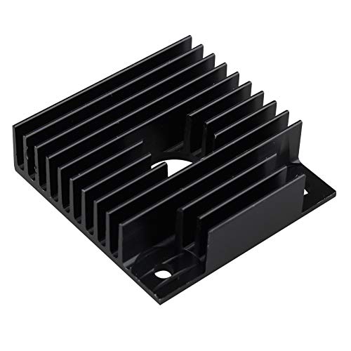Jopto 4 accesorios de impresora 3D 40 mm disipador de calor de aluminio negro 40 x 40 x 11 mm para enfriar impresoras 3D Makerbot MK7/MK8, TEC1-12706 enfriador de peltier termoeléctrico