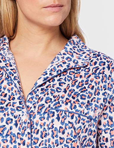 Joules Dream Camiseta de Pijama, Lilac Leopard, M para Mujer