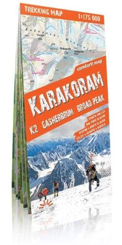 Karakorum, mapa excursionista plastificado. Escla 1:175.000. TerraQuest. (Carte Trekking Terra Quest)