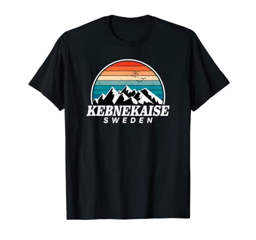 Kebnekaise Montaña Suecia - Retro Vintage Suecia Camiseta