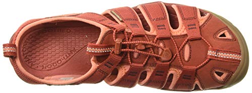 KEEN Clearwater CNX, Sandalias Mujer, Rojo (Dark Red/Coral), 38