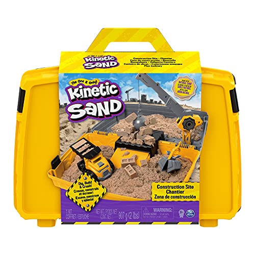 Kinetic Sand Juego de Arena Plegable con vehículo y Arena cinética de 907 g, para niños de 3 años en adelante
