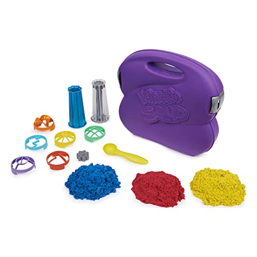 Kinetic Sand Sandwhirlz Playset con 3 Colores de Arena cinética (907 g) y más de 10 Herramientas, para niños de 3 años en adelante