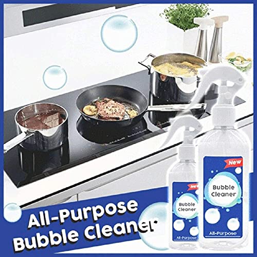 Kitchen All-Purpose Bubble Cleaner,Bathroom Rinse New Cleaner Free Kitchen Bubble Cleaner Easy Off,Grease Cleaner Foam Spray Cleaner Remover (200ml)