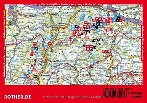 Klettersteige Dolomiten - Brenta - Gardasee: 80 Klettersteige mit GPS-Tracks