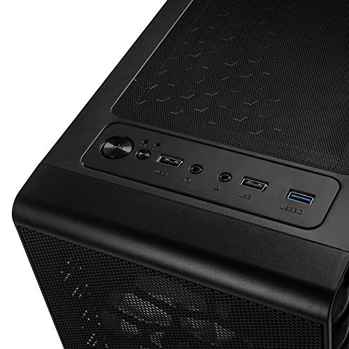 KOLINK Observatory Lite Mesh Midi Tower PC Caja ATX RGB PC Case Gaming PC Case, Tempered Glass Computer Gehäuse Gaming Tower, PC Case with Ventilador, Computer Gehäuse Gaming