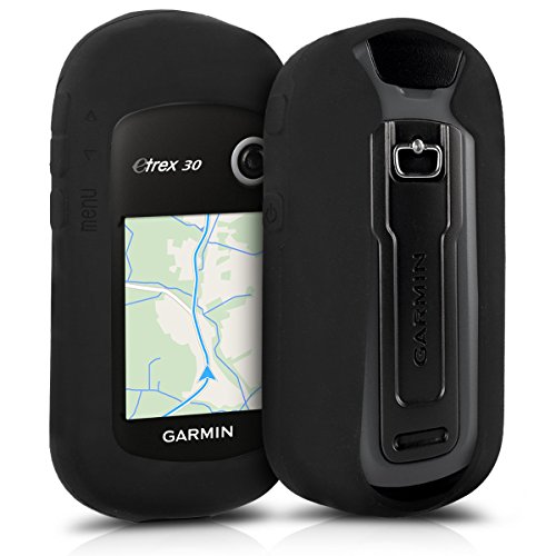 kwmobile Funda Compatible con Garmin eTrex 10/20/30/201x/209x/309x - Carcasa de Silicona para navegador GPS - Cover Negro
