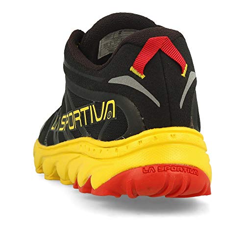LA SPORTIVA Helios SR, Zapatillas de Mountain Running Hombre, Black/Yellow, 44 EU
