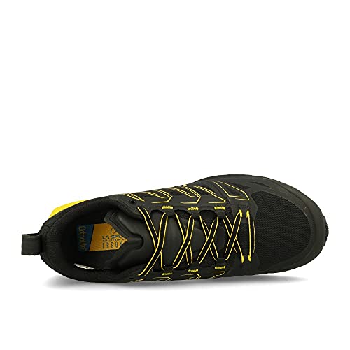 LA SPORTIVA Jackal GTX, Zapatillas de Trail Running Hombre, Black/Yellow, 41.5 EU