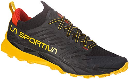 La Sportiva Kaptiva, Zapatillas de Trail Running Hombre, Black/Yellow, 45 EU