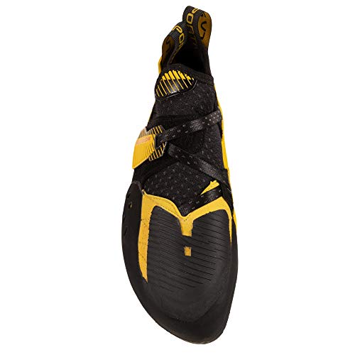 LA SPORTIVA Solution Comp, Zapatillas de Trekking Hombre, Black/Yellow, 40.5 EU