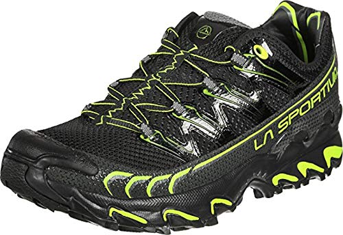 La Sportiva Ultra Raptor, Zapatillas de Trail Running Hombre, Multicolor (Black/Apple Green 000), 41.5 EU