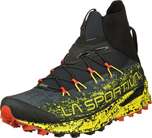 LA SPORTIVA Uragano GTX Black/Yellow, Zapatillas de Mountain Running Unisex Adulto, 45 EU